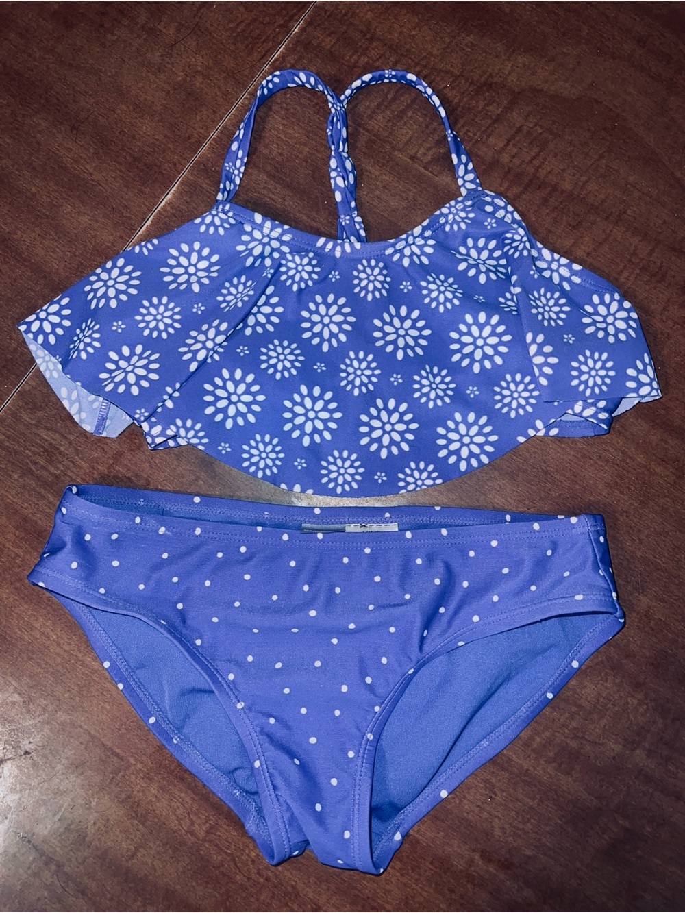 Old Navy Purple Floral Two-Piece Bikini Set